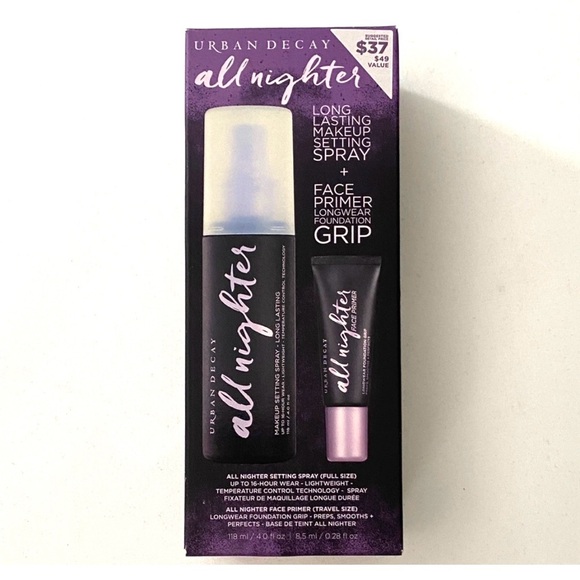 Urban Decay Primer All Nighter Makeup Setting Spray Mini Face Primer Set - Picture 1 of 6